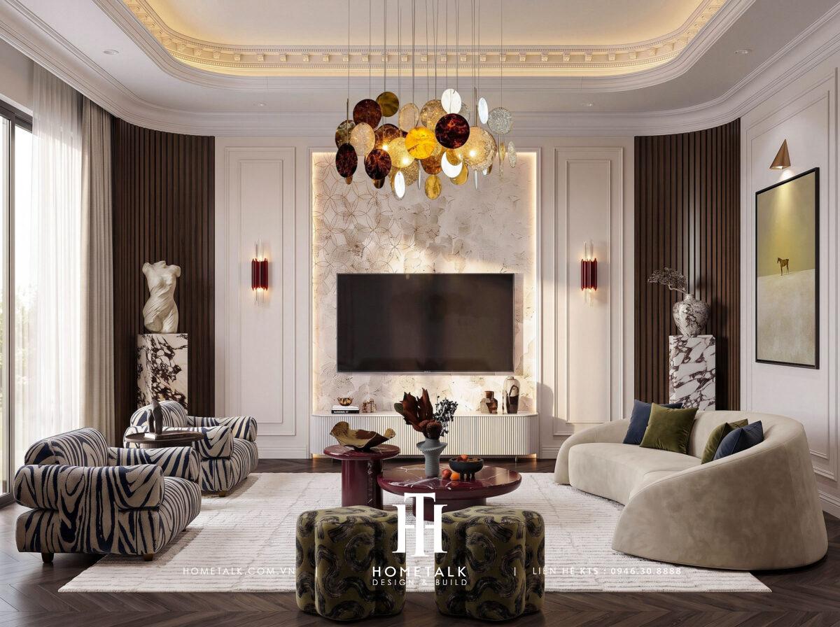 Biệt thự tứ lập Gladia Anh Tuấn Luxury Contemporary mix Modern Classic, Art Deco 252m2 2 Biet thu tu lap Gladia Anh Tuan