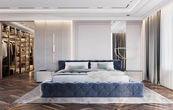 Mặt bằng phòng ngủ master tiện nghi về nội thất