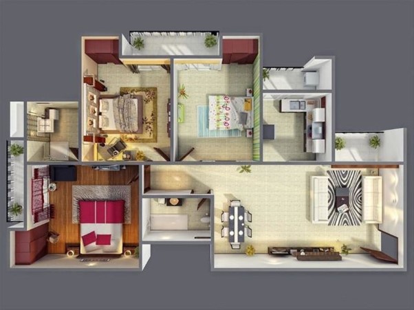 Hoàn thiện căn hộ chung cư 3 phòng ngủ - 70m2 tại Vinhomes Ocean Park