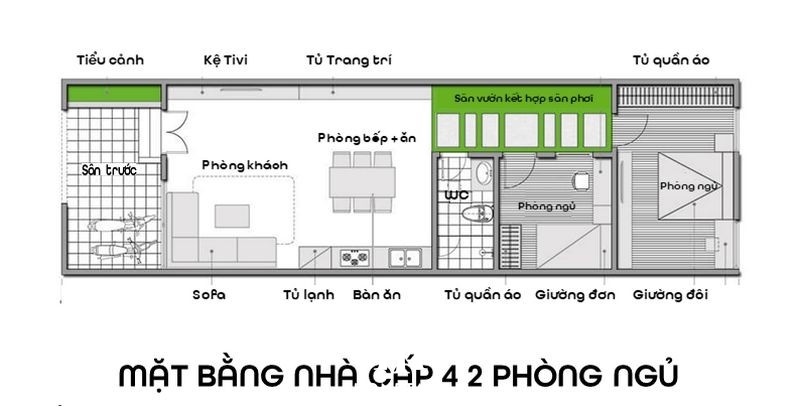 Top 7 mẫu nhà cấp 4 đơn giản 2 phòng ngủ đẹp nhất 2024 - WEDO - Công ty Thiết  kế Thi công xây dựng chuyên nghiệp hàng đầu Việt Nam