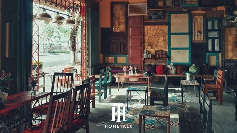 thiết kế nội thất quán cafe vintage
