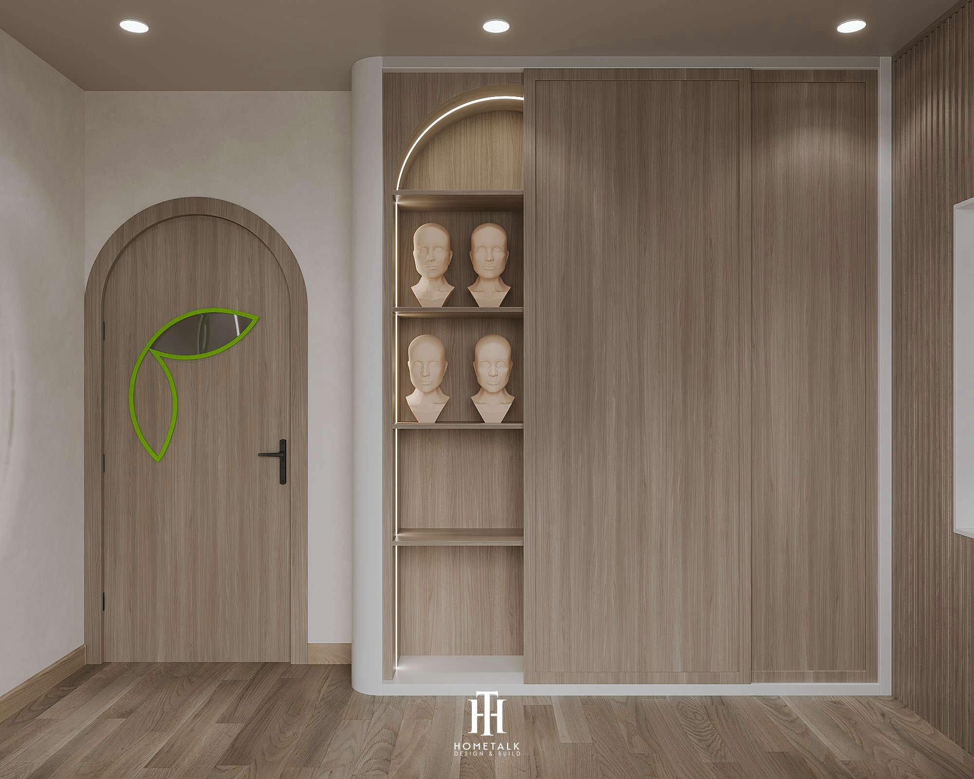 Khu trưng bày đầu mannequin dùng trong giảng dạy thực hành ngành spa thẩm mỹ