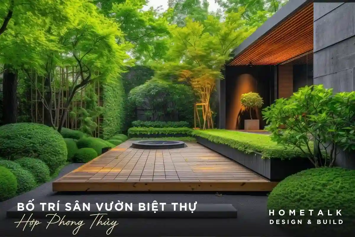 6 Tieu chi bo tri san vuon biet thu hop phong thuy