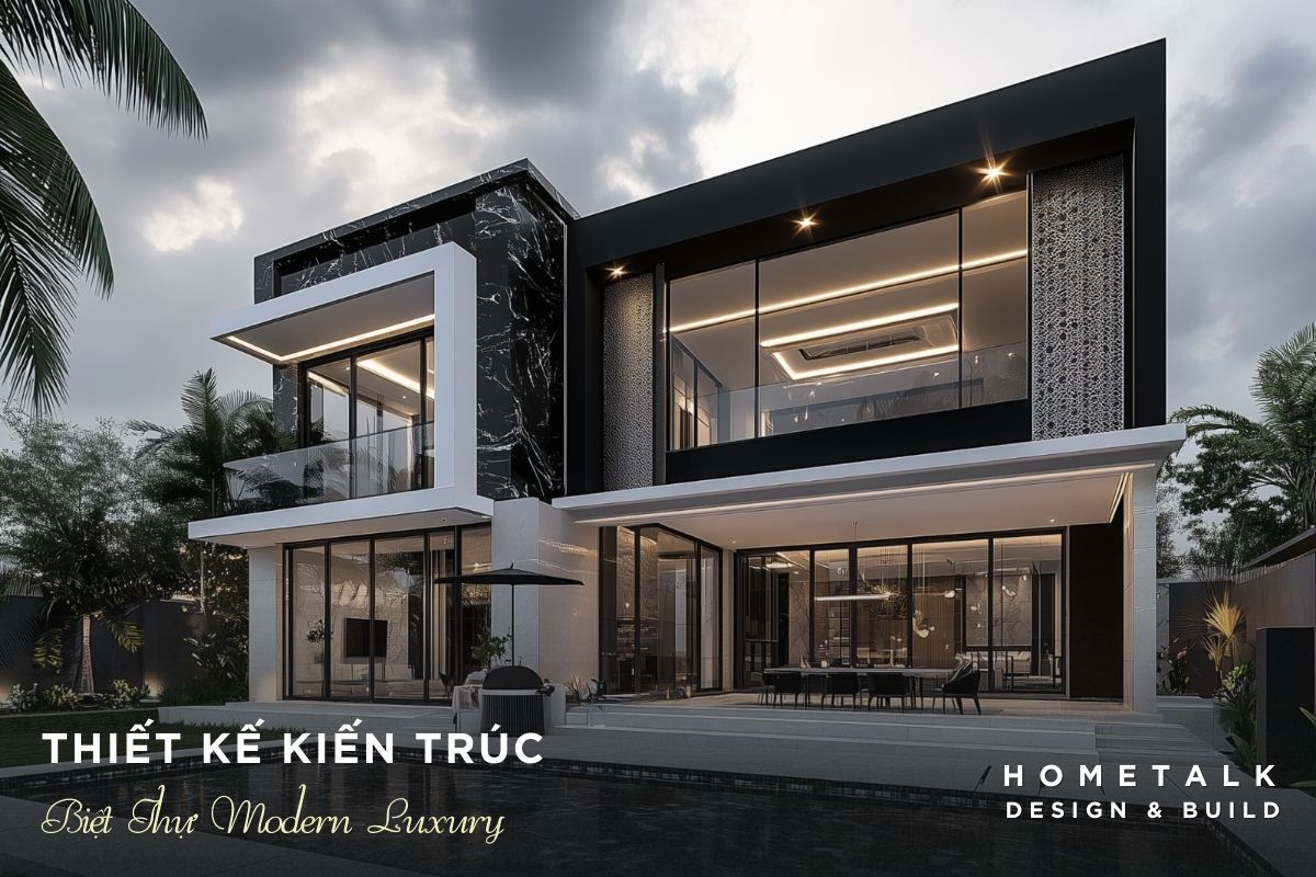 mau biet thu modern luxury the hien su dang cap giau sang cua gia chu