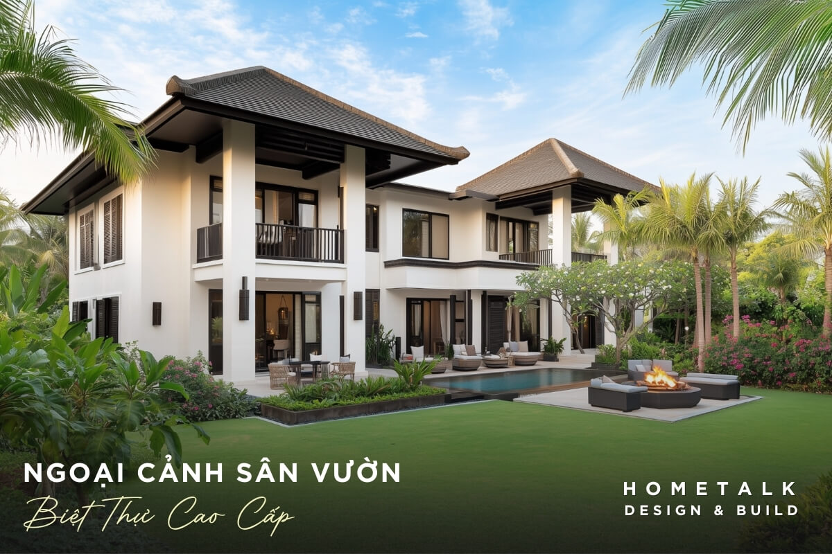 ngoai canh san vuon dep duoc hometalk thiet ke cho nha biet thu cao cap