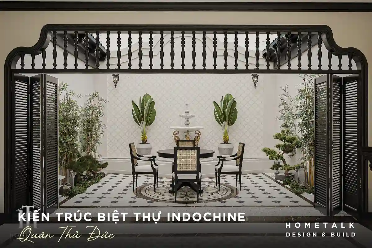 thiet ke thi cong biet thu phong cach indochine quan thu duc tron goi uy tin tai hometalk