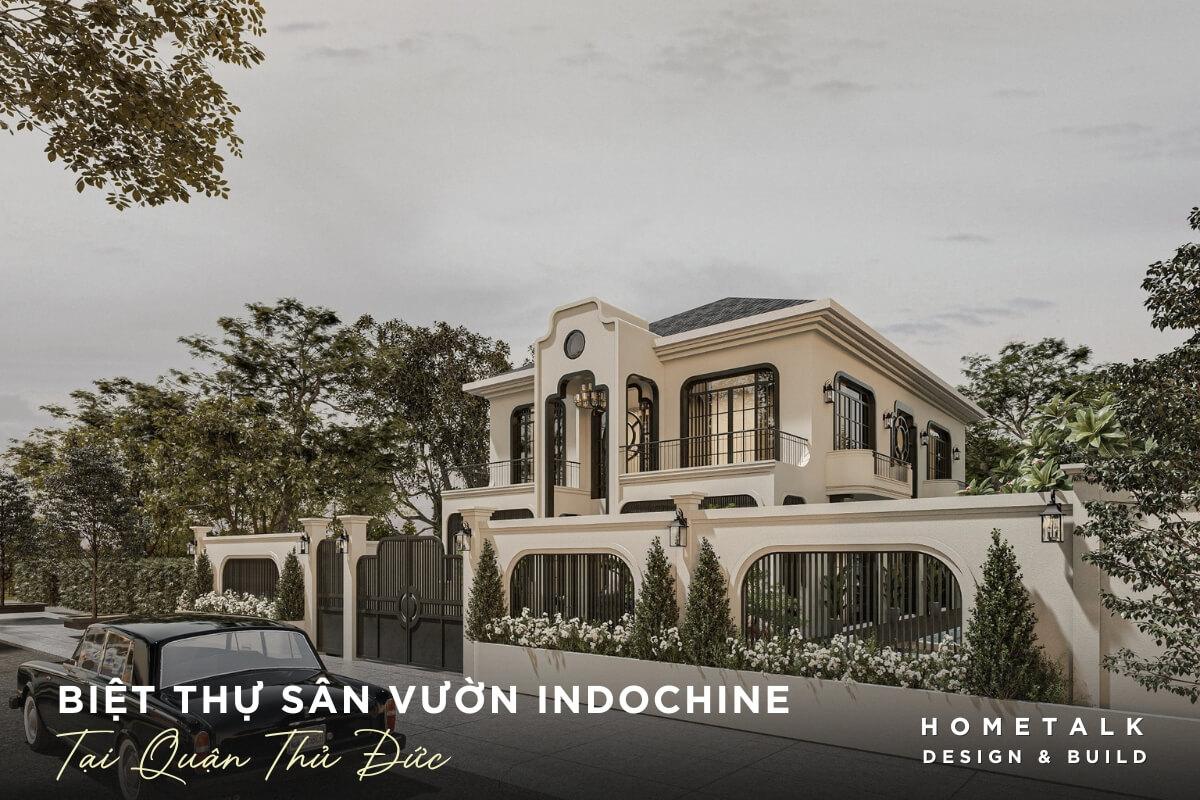 biet thu san vuon indochine co the ket hop cung nhieu loai mai nha