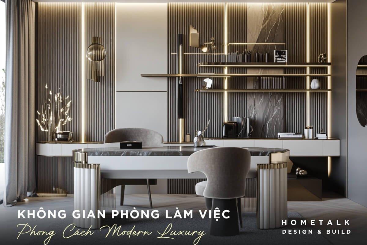 mot goc cua phong lam viec modern luxury toat len su dang cap va thanh lich cho nguoi so huu