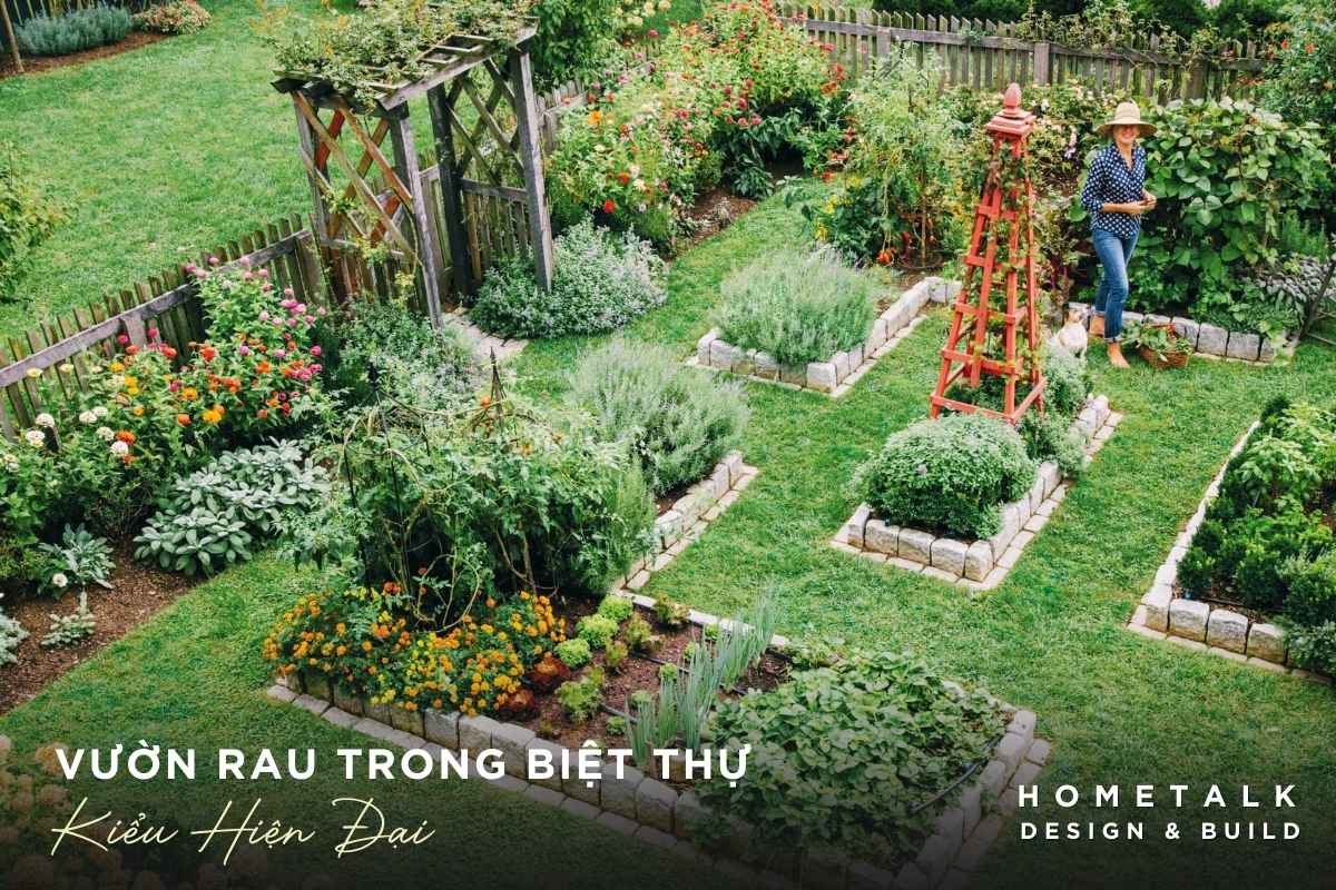 Bật Mí 4 Mẫu Vườn Rau Trong Biệt Thự Sạch, đẹp Hút Hồn