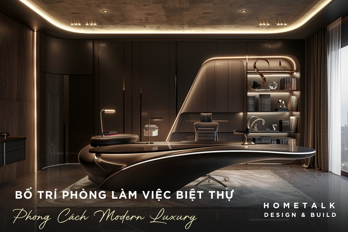 su dung cac vat lieu da cao cap tao su sang trong cua phong lam viec modern luxury