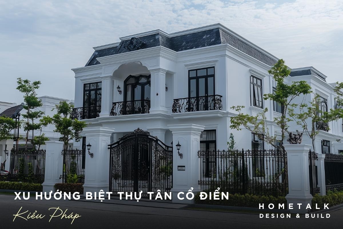 xu huong biet thu tan co dien kieu phap voi mai mansard cuon hut