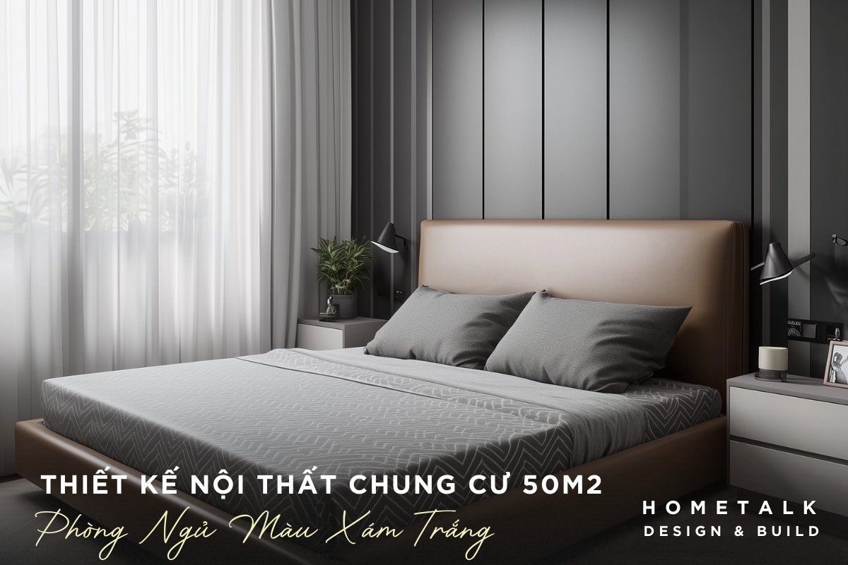 phong ngu chung cu voi mau xam trang chu dao mang cam giac em ai nhe nhang