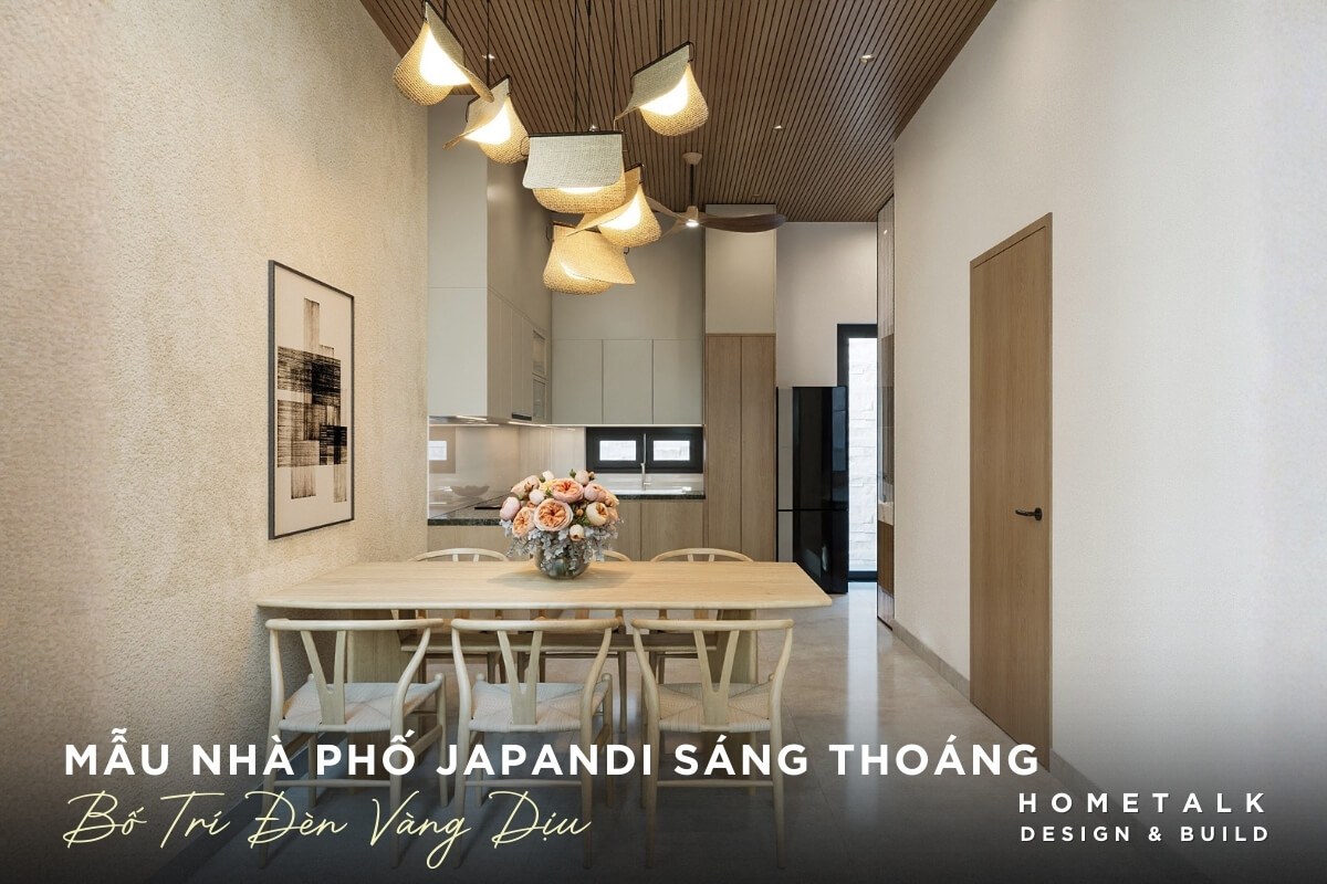 Mẫu nhà phố Japandi đẹp 12 chon mau sac dam chat japandi nhung co su phoi hop hai hoa