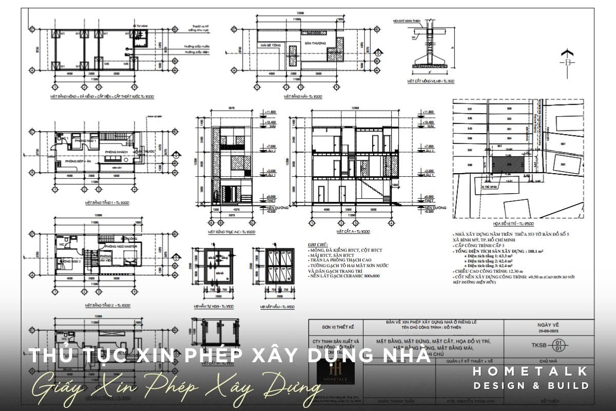 ban ve xin phep xay dung duoc thuc hien boi kts hometalk