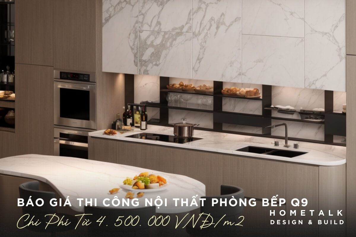 Bang gia thi cong noi that nha pho phong bep quan 9 trai tim cua to am