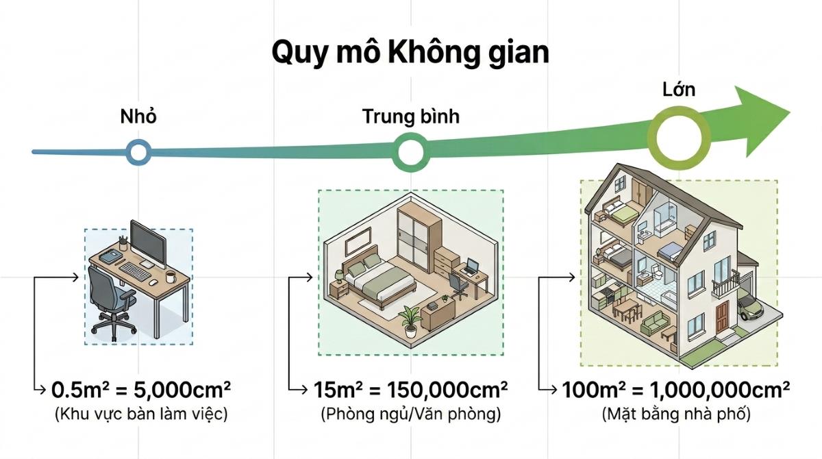 1m2 Bằng Bao Nhiêu cm2? Bảng Đổi & Công Cụ Tính Nhanh 11 Bang tra cuu quy doi m2 sang cm2 thong dung va ung dung thuc te trong thi cong noi that nha o