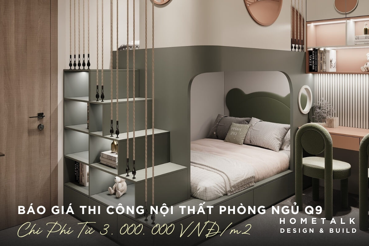 Bao gia thi cong noi that nha pho phong ngu quan 9 khong gian nghi ngoi rieng tu