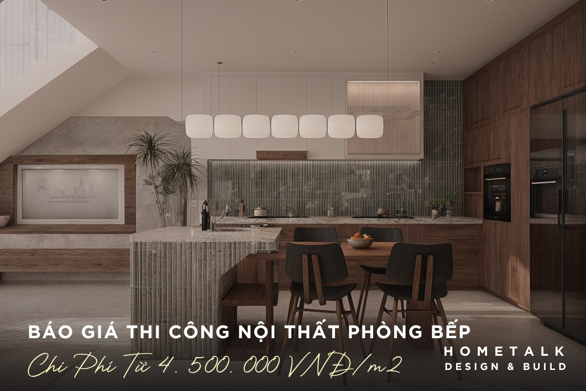 bao gia thi cong noi that phong bep nha pho thu duc hien dai voi vat lieu go va da tu nhien