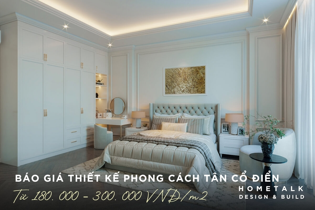 bao gia thiet ke noi that nha pho thu duc phong cach tan co dien thanh lich tinh te voi gam mau trang kem