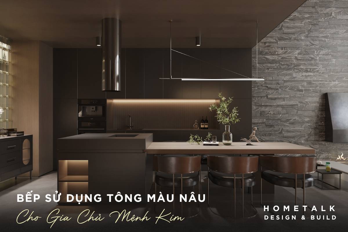 bep su dung tong mau nau va cac vat lieu kim loai lam chu dao cho gia chu menh kim