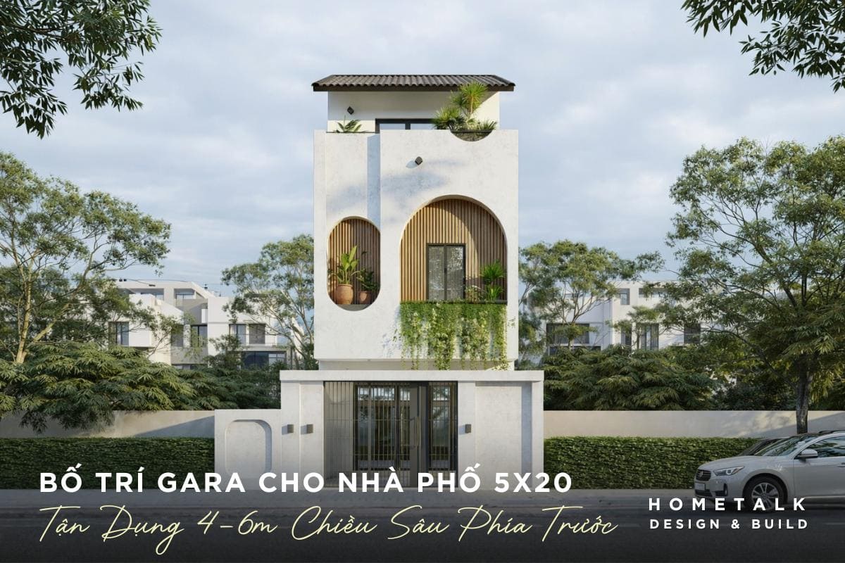 bo tri gara cho nha pho 5x20 tan dung 4-6m chieu sau phia truoc lam san