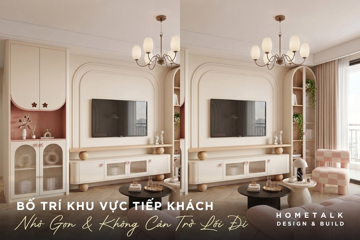 Bố trí khu vực tiếp khách nhỏ gọn, không cản trở lối đi của căn hộ Studio bo tri khu vuc tiep khach nho gon khong can tro loi di cua can ho studio