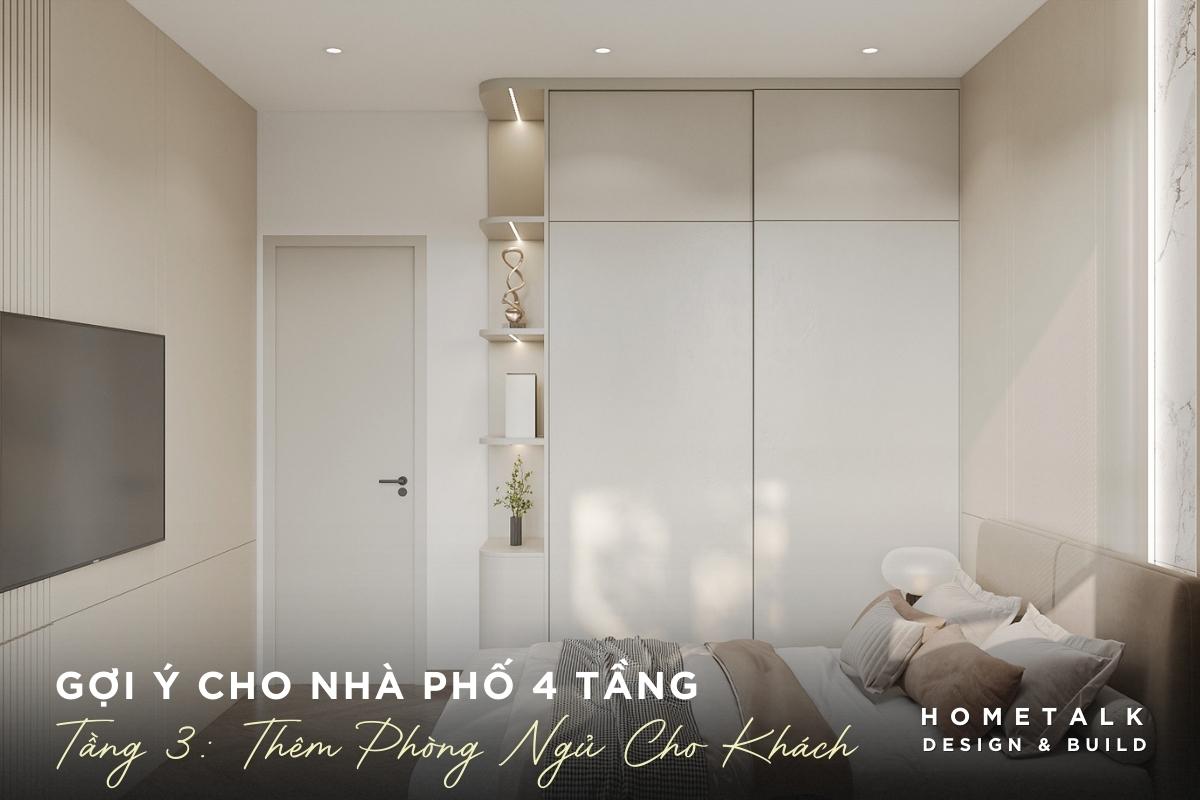 Mẫu nhà phố 4 tầng xu hướng hiện đại, không gian thoáng đãng và tiện nghi 31 bo tri them phong ngu tai khu vuc tang 3 cho thiet ke nha pho 4 lau hien dai