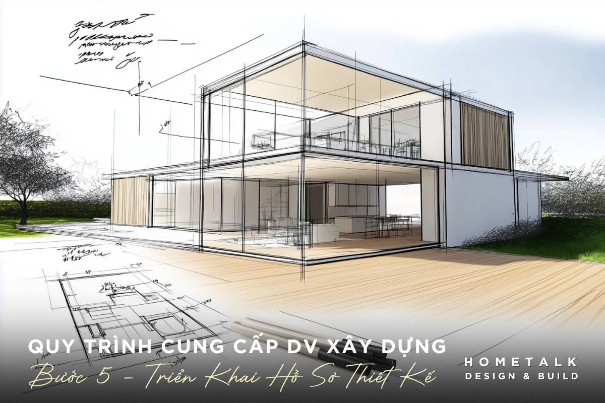 buoc tien hanh thiet ke kien truc va trien khai ho so ky thuat xay dung nha