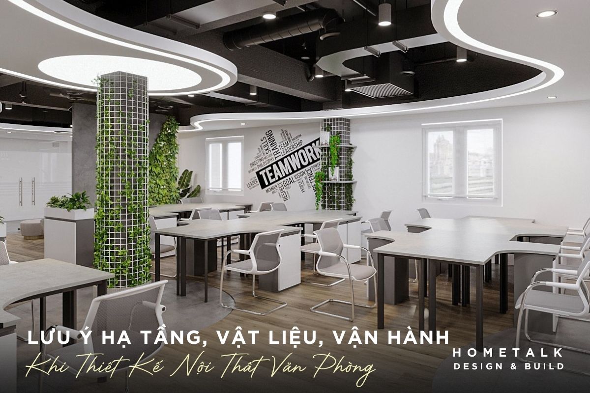 cac diem can luu y ve ha tang vat lieu khi thiet ke van phong king crown infinity