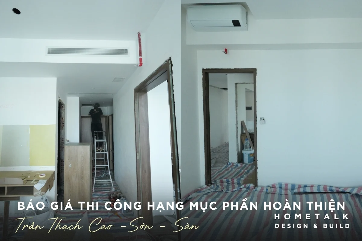 Cac hang muc hoan thien noi that nha pho Tan Binh nhu son, tran, san anh huong lon den tong chi phi