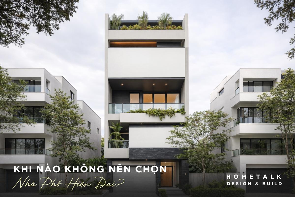 cac thoi diem khong nen chon mau nha pho phong cach hien dai