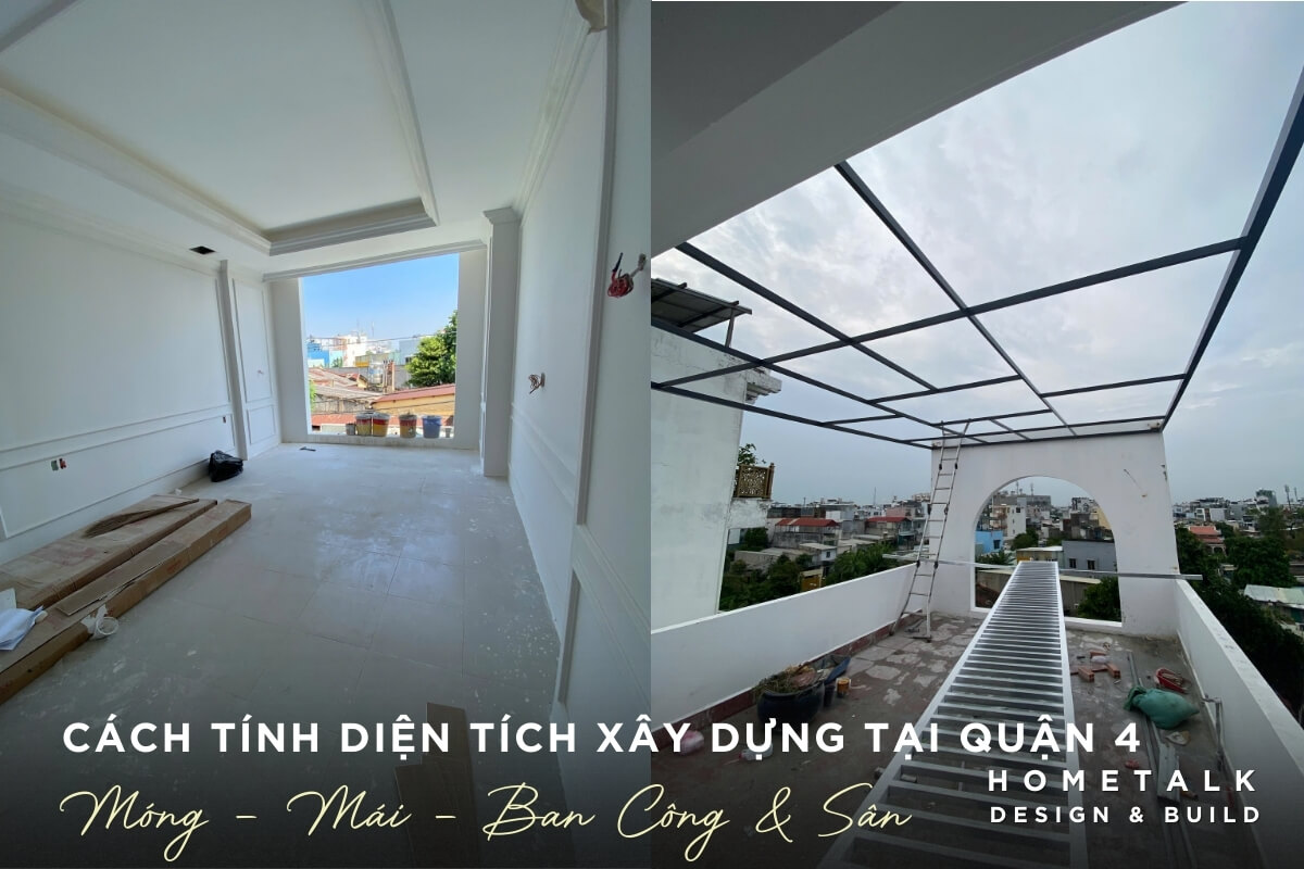 cach tinh dien tich xay dung gom mong, mai, ban cong, san va o trong