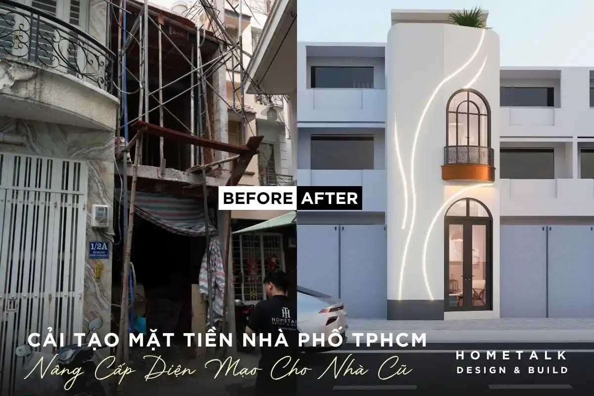Cải tạo mặt tiền nhà phố TPHCM mang đến diện mạo mới, tối ưu ánh sáng, thông gió cai tao mat tien nha pho tphcm mang den dien mao moi toi uu anh sang thong gio