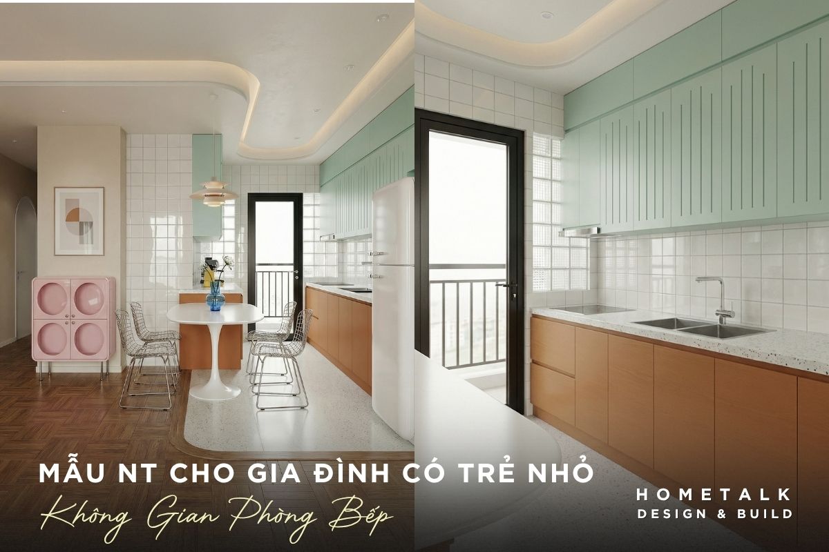 Mẫu thiết kế nội thất căn hộ Celesta Rise đẹp, gọn gàng và dễ ứng dụng 64 can bep celesta rise gay an tuong voi he tu mau xanh mint phoi cung go mau nau