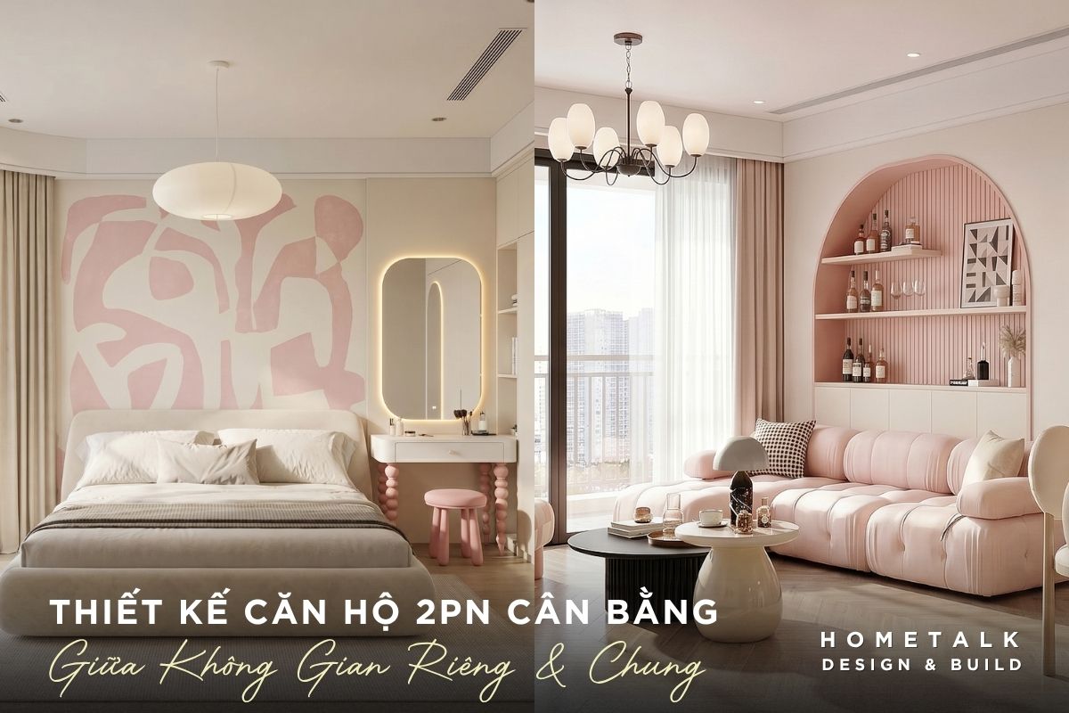 Cần có sự cân bằng giữa không gian riêng và chung trong thiết kế căn hộ 2PN tại The Opus One can co su can bang giua khong gian rieng va chung trong thiet ke can ho 2pn tai the opus one