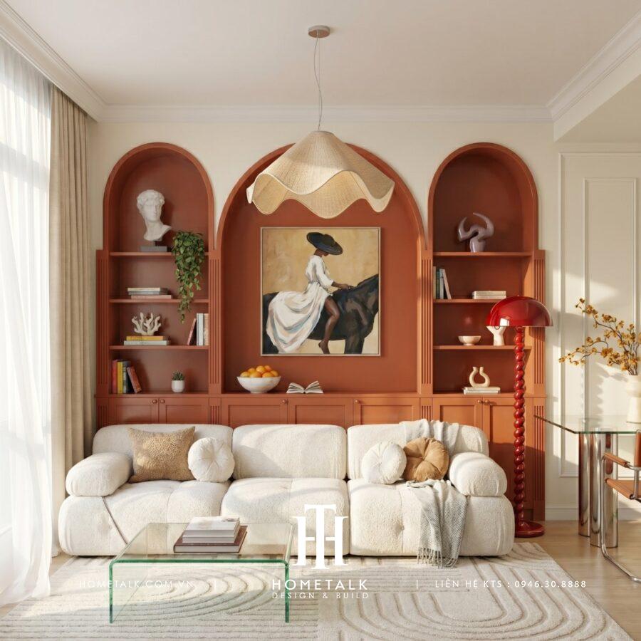 can ho phong cach eclectic the peak midtown quan 7