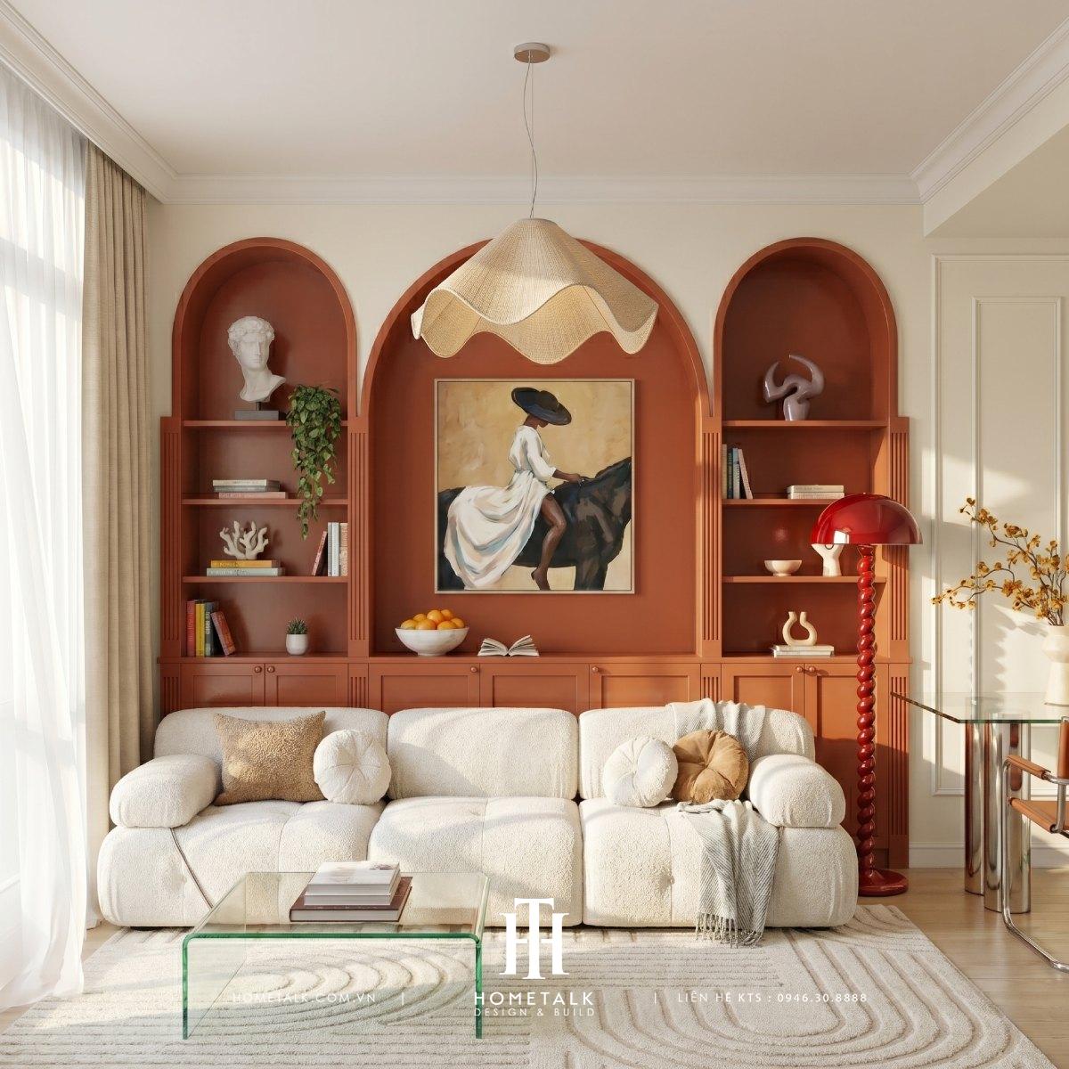 can ho phong cach eclectic the peak midtown quan 7