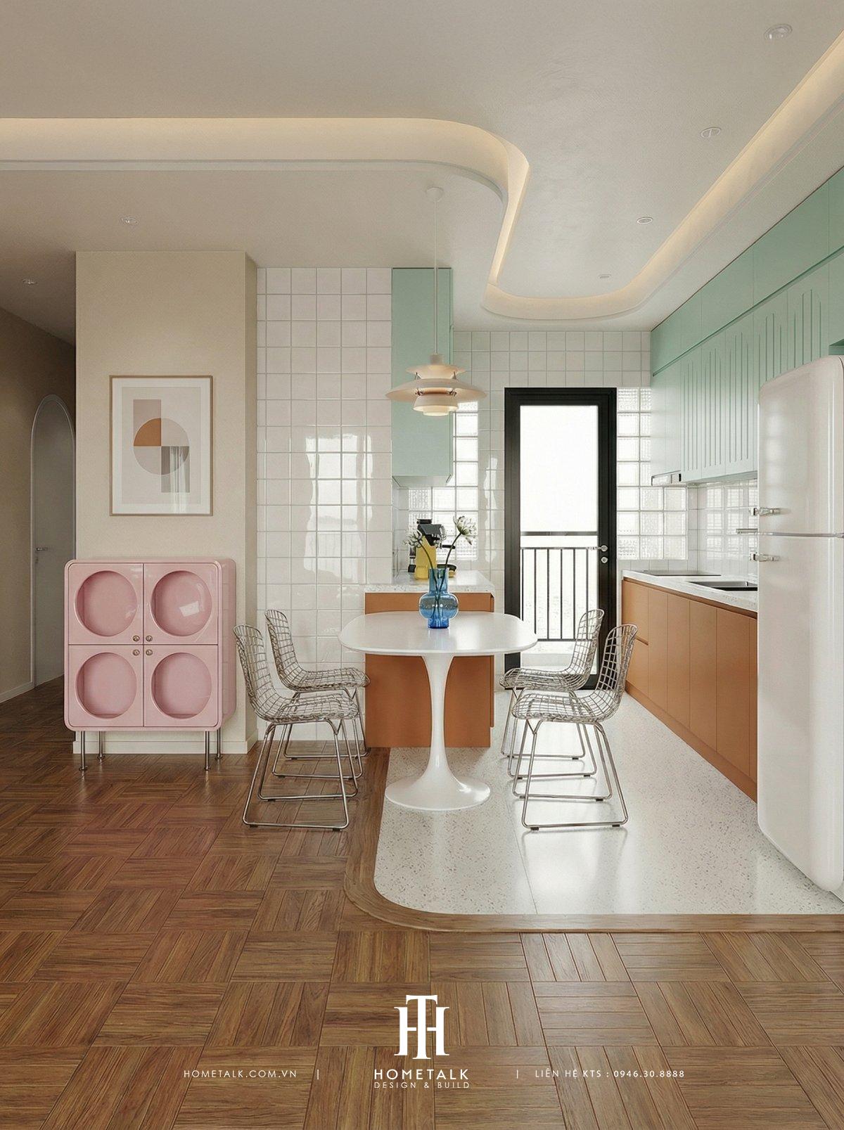 can ho duy anh midcentury modern retro du an celesta rise 82m2 5