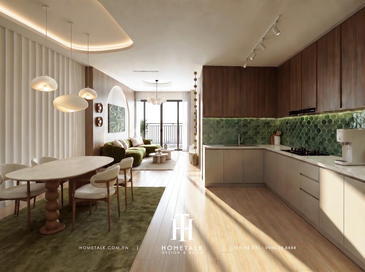 Căn hộ Gia Huy Modern mix Wabi Sabi Lancaster Legacy 3PN 124m2 Tháp CELES 13 can ho gia huy modern mix wabi sabi lancaster legacy 3pn 124m2
