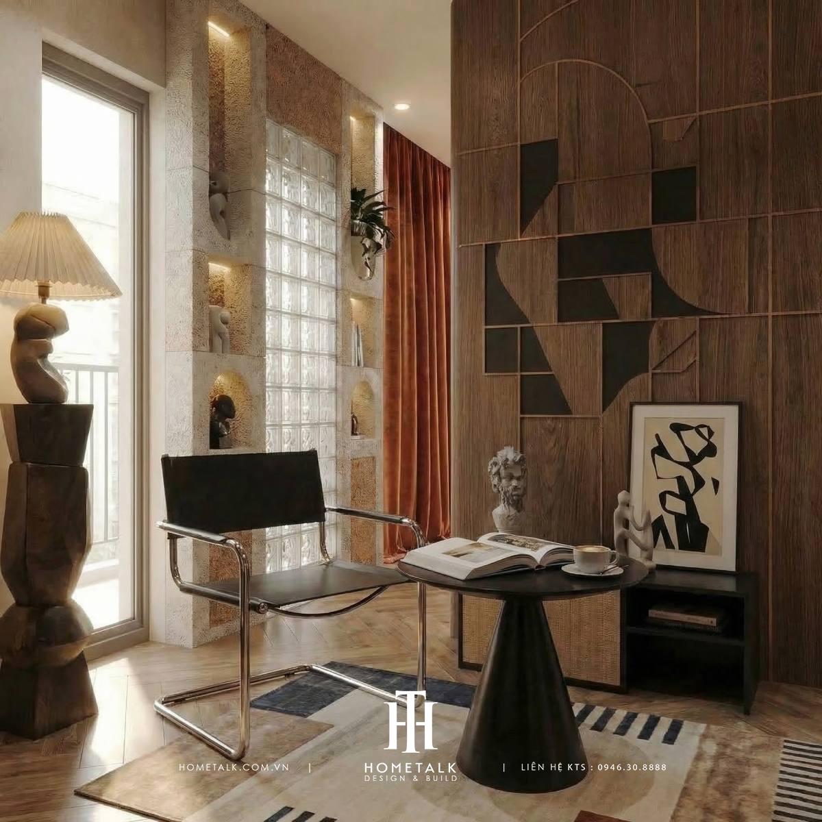 can ho horizon 75m2 phong cach eclectic mix midcentury 14