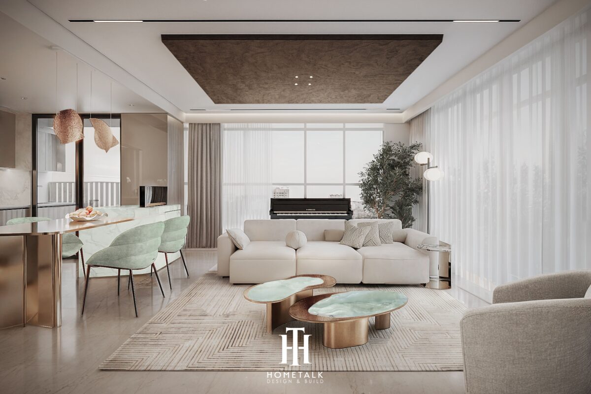 Căn hộ Lunara phong cách Modern - Dự án Topaz Elite 100m2 - Chị Hương 1 can ho lunara phong cach modern du an topaz elite 100m2 7