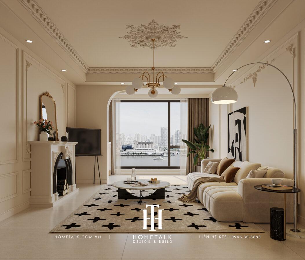 Căn hộ Neoclassic - Beige Home - Chị Nhung - Dự án Akari City 1 can ho neoclassic beige home chi nhung 3