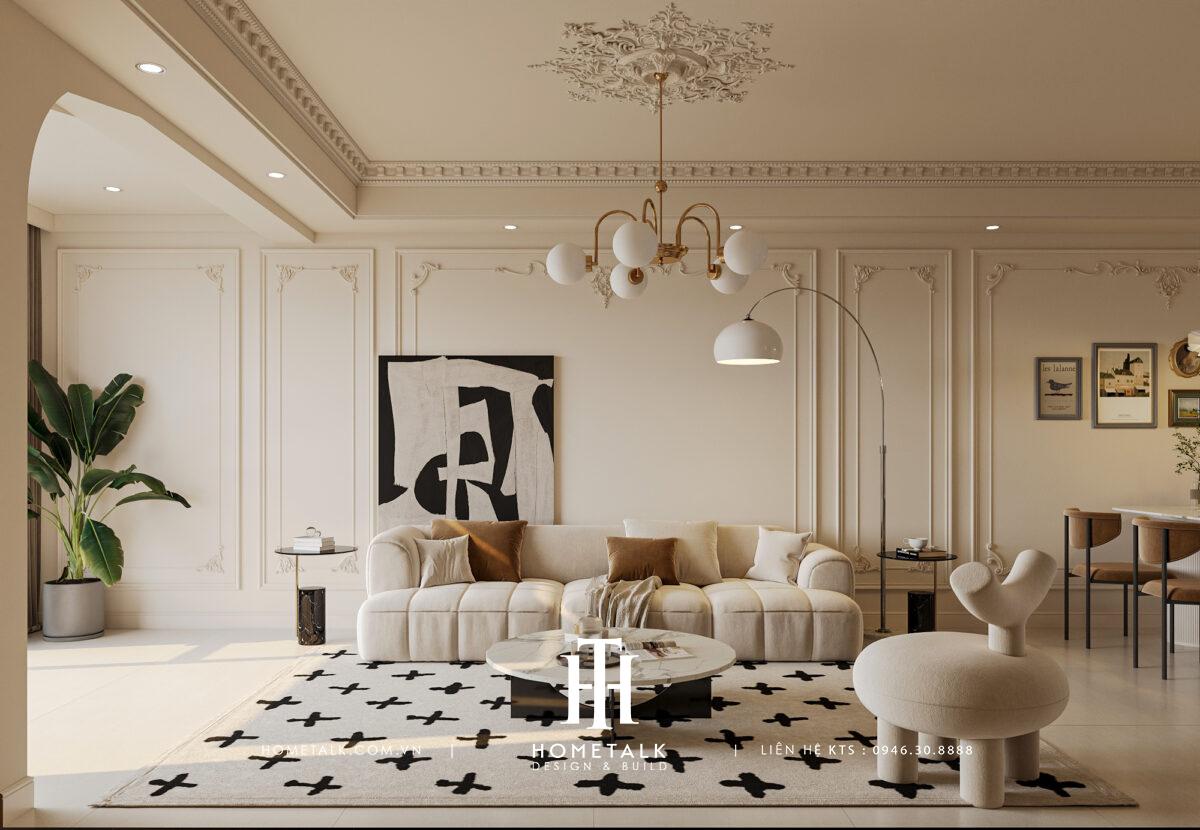 Căn hộ Neoclassic - Beige Home - Chị Nhung - Dự án Akari City 2 can ho neoclassic beige home chi nhung 4