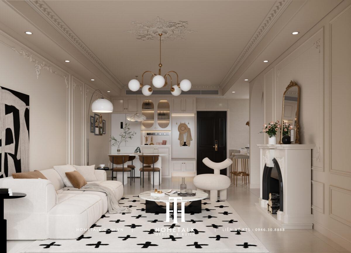 Căn hộ Neoclassic - Beige Home - Chị Nhung - Dự án Akari City 4 can ho neoclassic beige home chi nhung 6