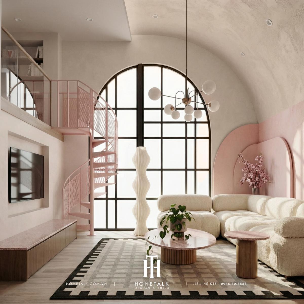 can ho phong cach eclectic the privia quan binh tan