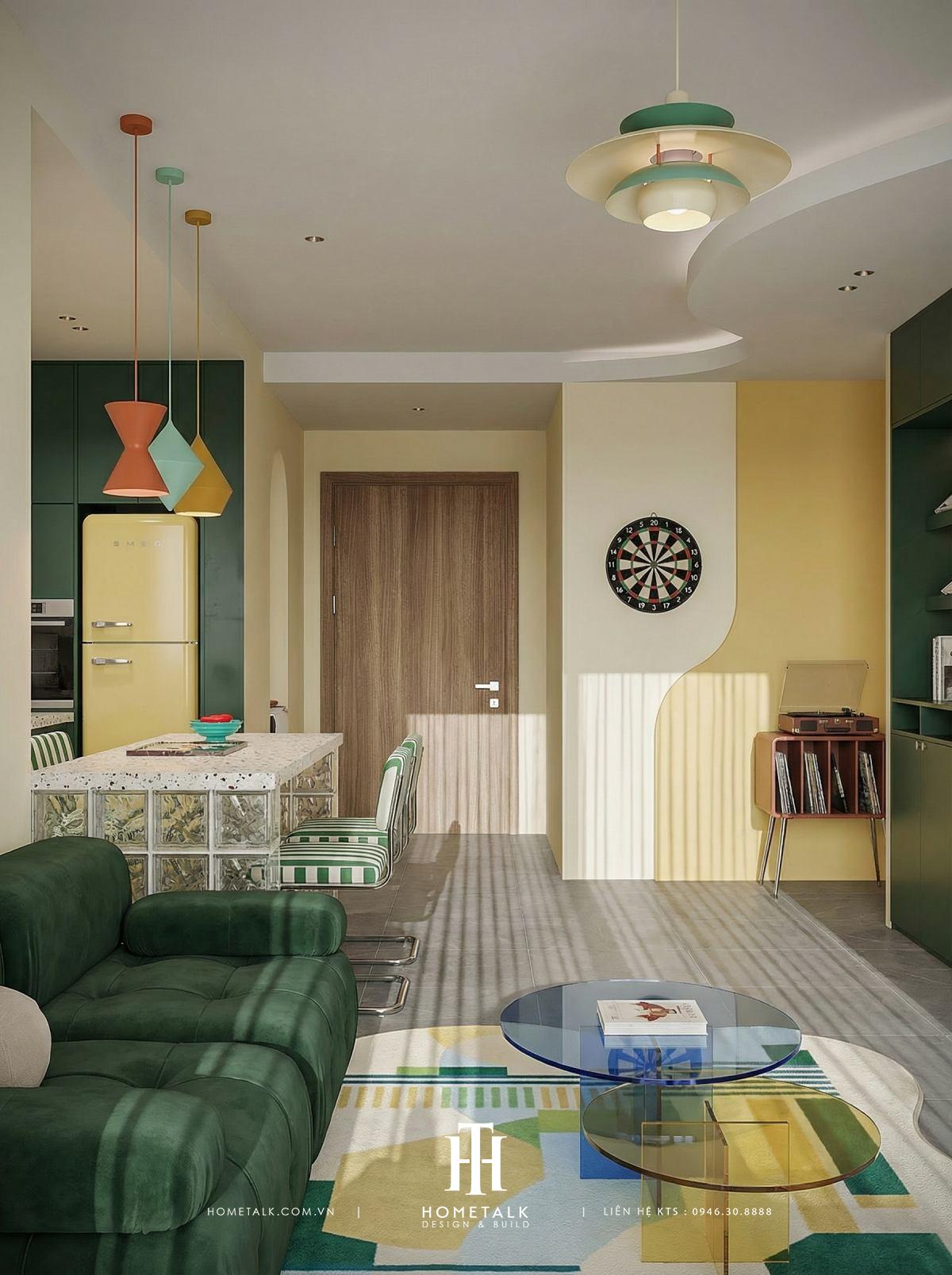 can ho phong cach modern retro delasol quan 4 8