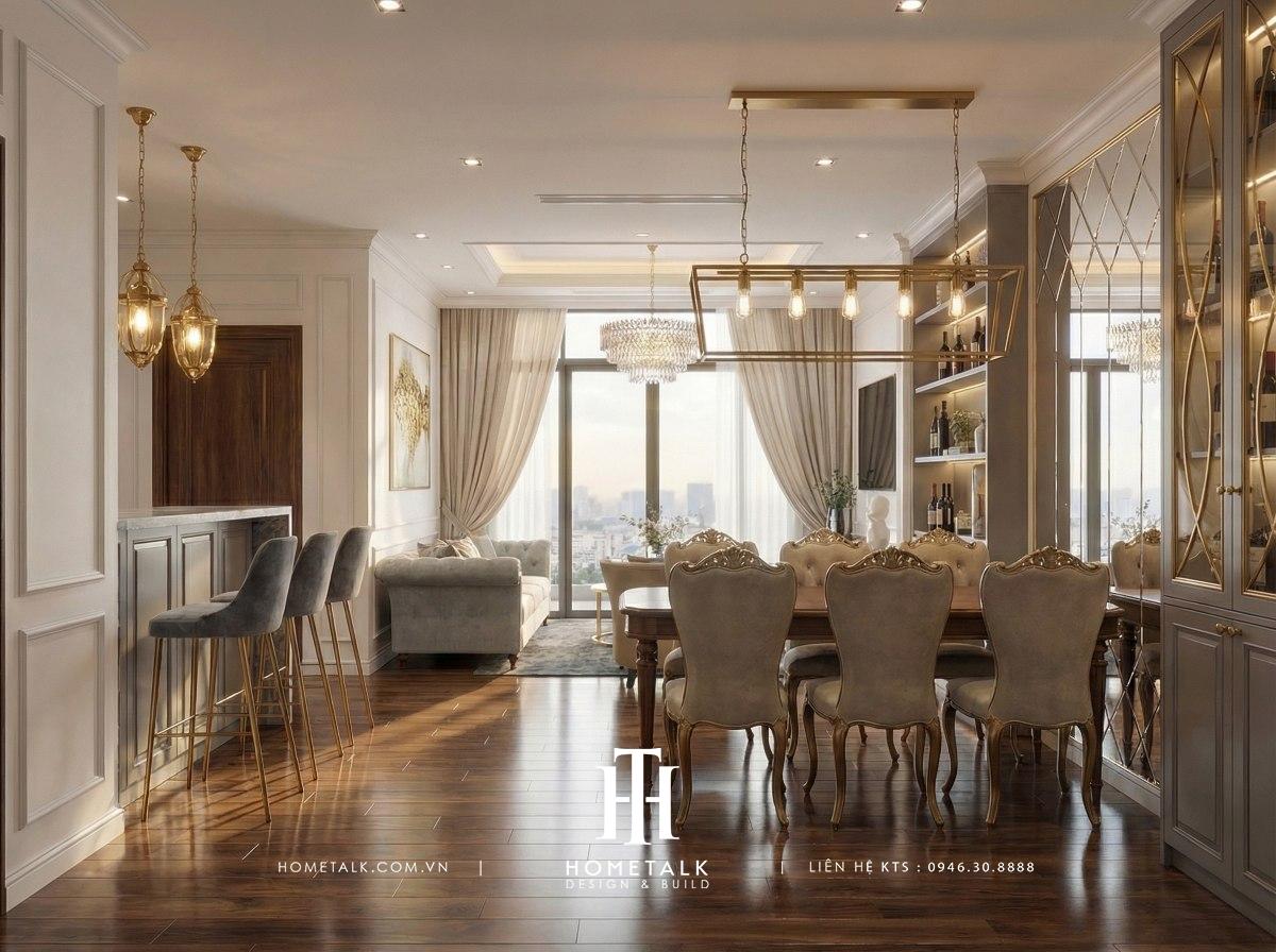 Căn Hộ Vinhomes Central Park 6 can ho vinhomes central park 3pn phong cach tan co dien 5