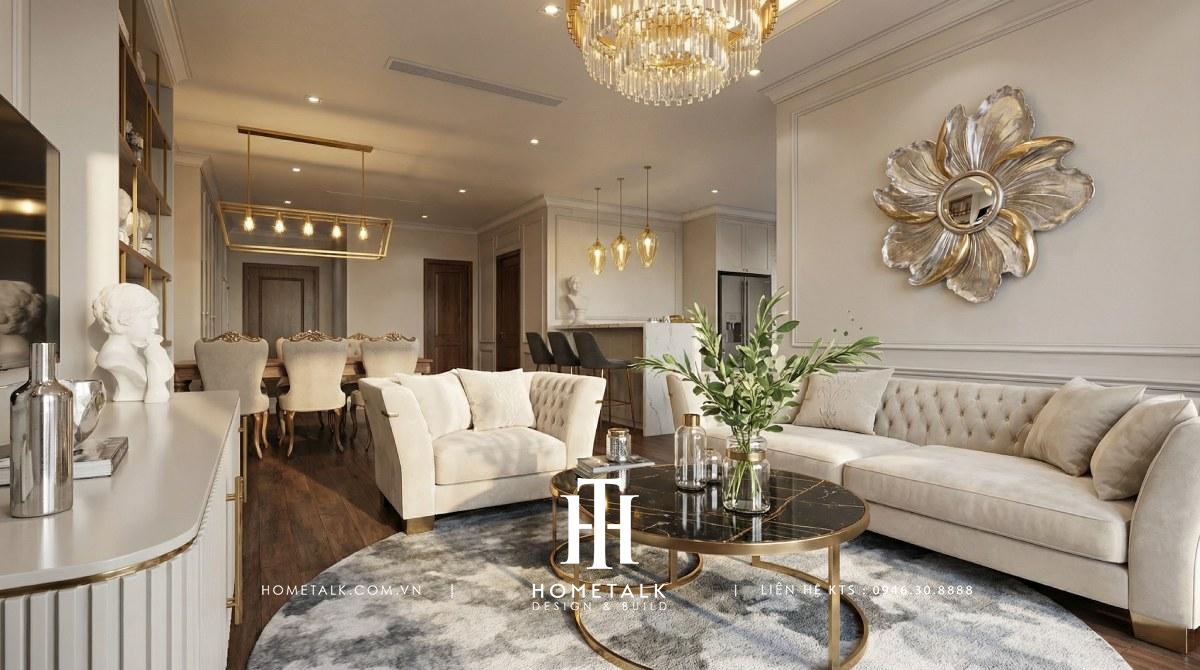 Căn Hộ Vinhomes Central Park 4 can ho vinhomes central park 3pn phong cach tan co dien 6