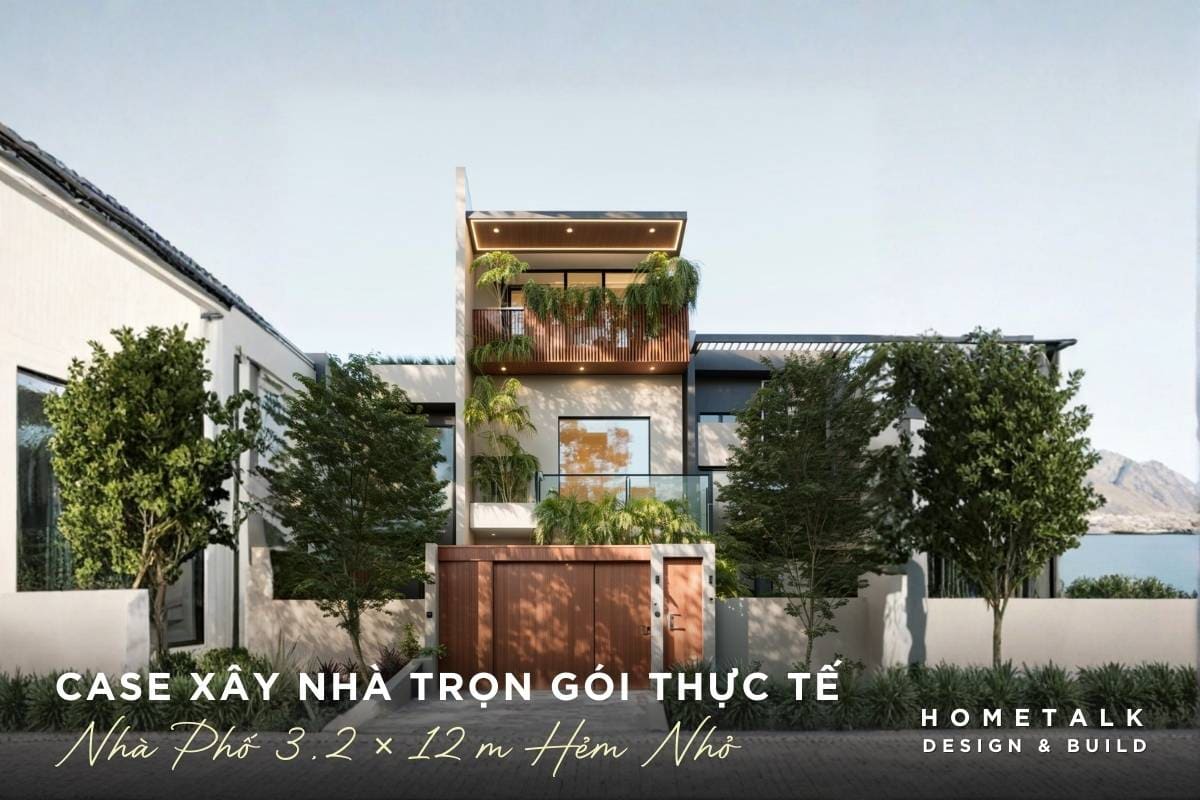 case nha pho hem nho 3.2 × 12 m quan 3 toi uu vat tu thi cong gon khong phat sinh
