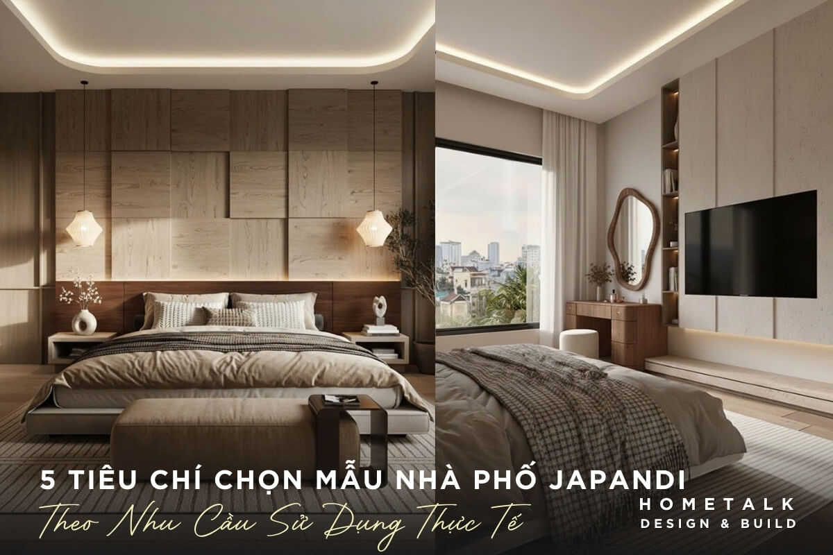 Mẫu nhà phố Japandi đẹp 4 checklist giup chon mau nha pho japandi phu hop nhu cau su dung thuc te